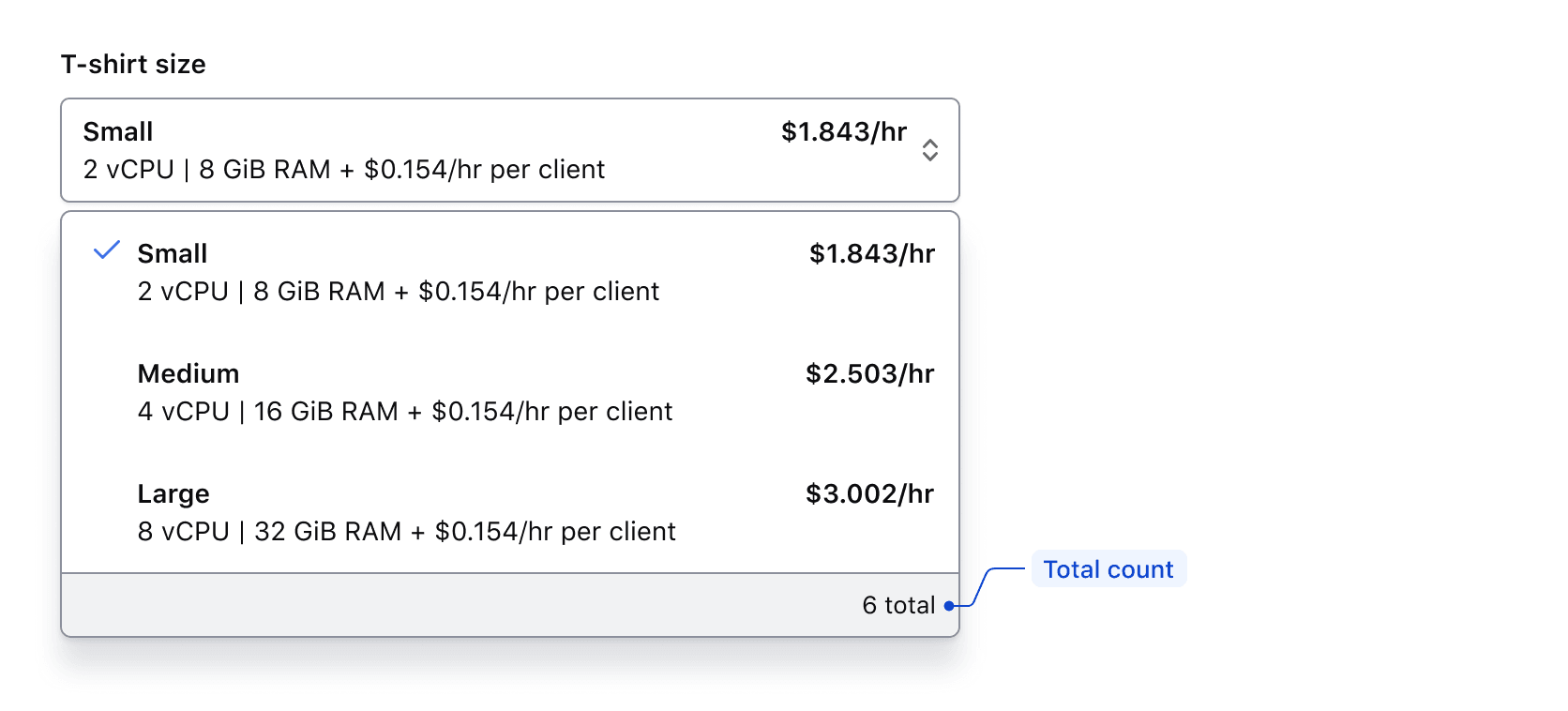 Generic content enabled before the list in both Single and Multiple components